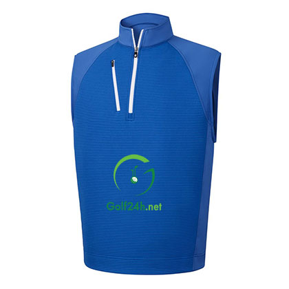 Áo gôn FJ Ribbed Jacquard 1/2 Zip Vest Navy (95213)