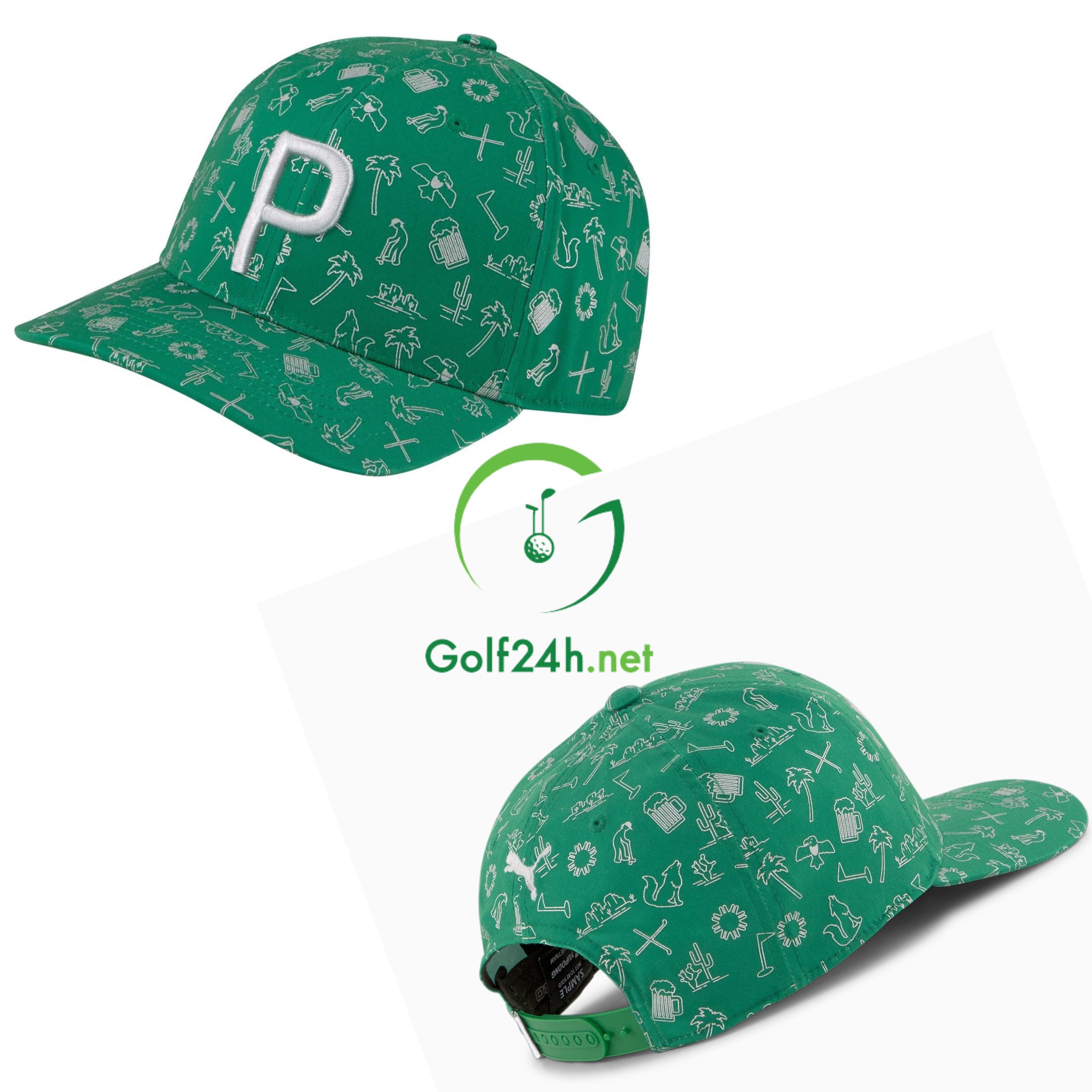 Mũ Puma Desert P 110 Snapback Cap Amazon Green